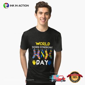 World Down Syndrome Day Socks Down Right T-shirt