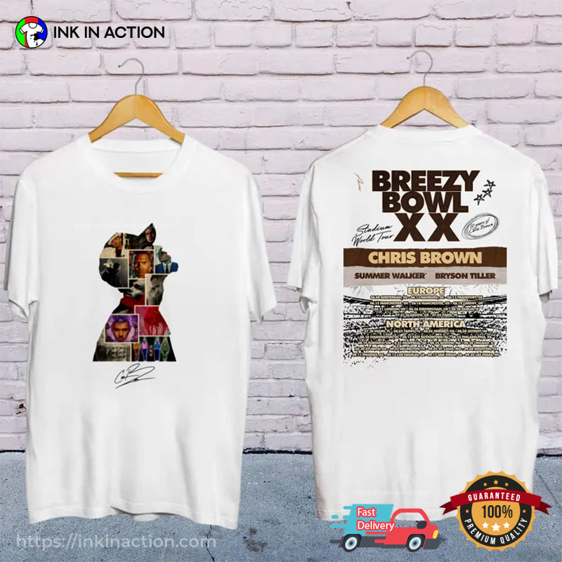 2025 Chris Brown Breezy Bowl XX Tour Schedules T-shirt 2025 Chris Brown Breezy Bowl XX Tour Schedules T-shirt
