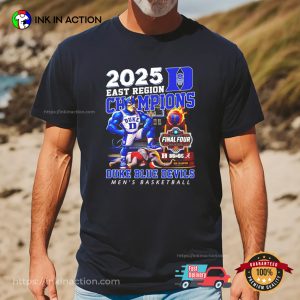 2025 East Region Champions Final Four Duke Blue Devils T shirt 2