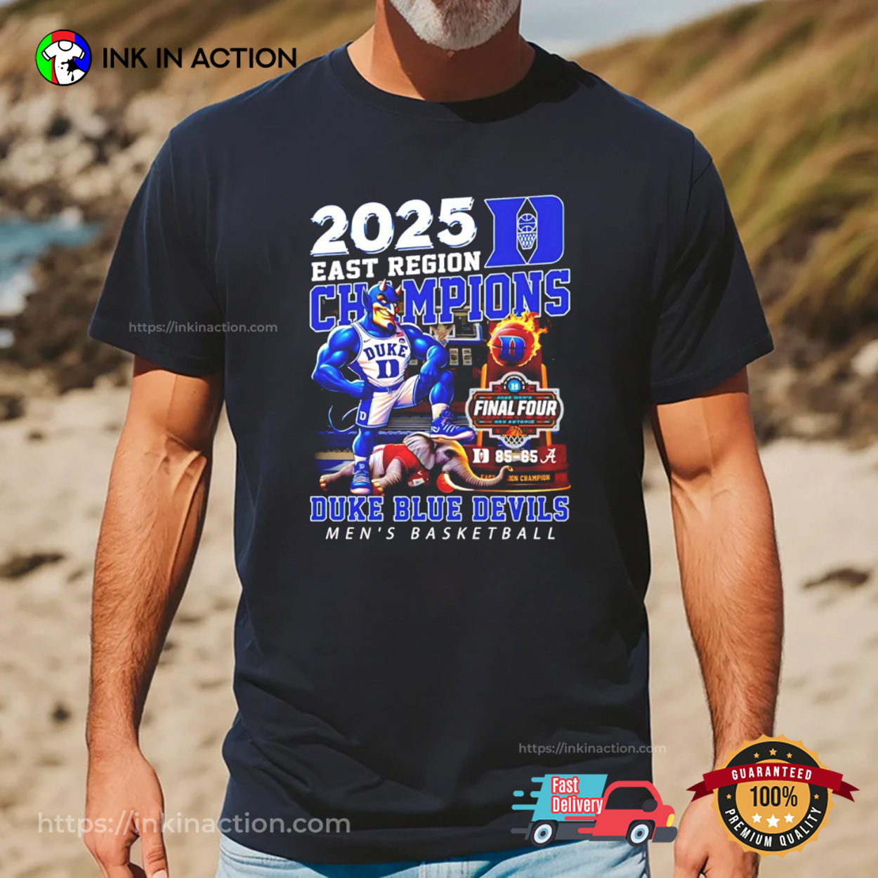 2025 East Region Champions Final Four Duke Blue Devils T-shirt 2025 East Region Champions Final Four Duke Blue Devils T-shirt