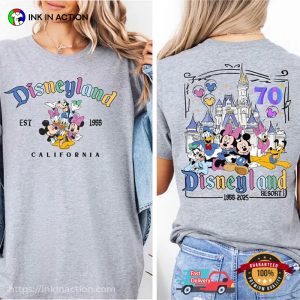 70th Anniversary Disneyland Resort 2025 Comfort Colors T shirt 3