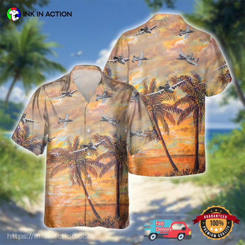 A-10 Thunderbolt Patriot Hawaiian Shirt No. 5 A-10 Thunderbolt Patriot Hawaiian Shirt No. 5