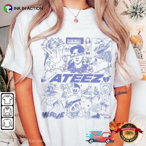 ATEEZ Kpop Doodle Art Shirt