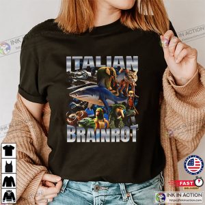 All Italian Brainrot Meme T-shirt All Italian Brainrot Meme T-shirt