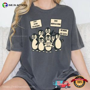 Anti Trump Penguin Resist Funny Comfort Colors Tee 3