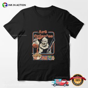 Art Crispies Cereal Horror Breakfast Box Vintage T shirt 3