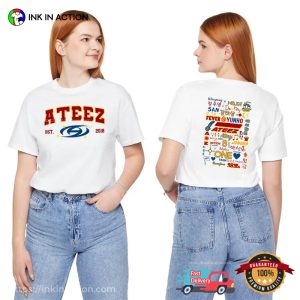 Ateez Est 2018 World Tour 2-sided T-shirt