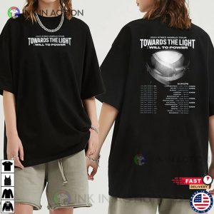 Ateez World Tour 2025 Europe Schedules 2-sided T-shirt