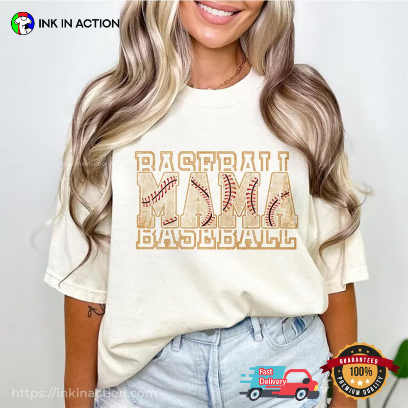 Baseball Mama Vintage Style Comfort Colors Tee Baseball Mama Vintage Style Comfort Colors Tee