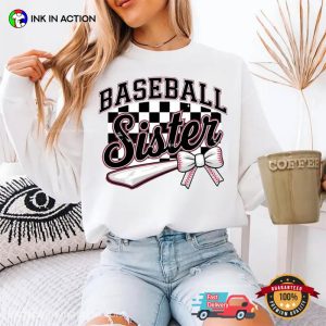 Baseball Sister Conquette Bow Shirt