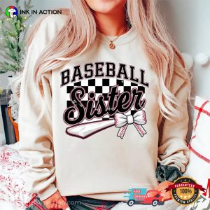 Baseball Sister Conquette Bow Shirt 3