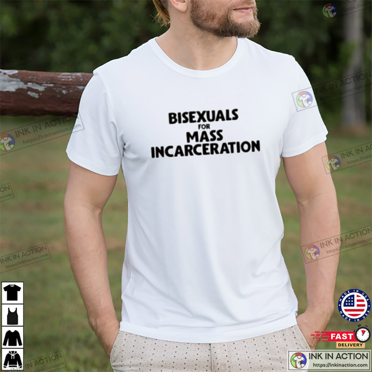 Bisexuals For Mass Incarceration Sarah Sherman Unisex T-shirt Bisexuals For Mass Incarceration Sarah Sherman Unisex T-shirt
