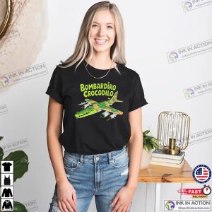 Bombardino Crocodilo Brainrot Animals Camo T-shirt
