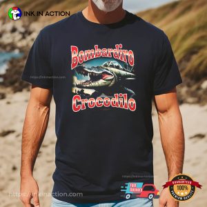 Bombardino Crocodilo Funny Italian Brainrot Meme T shirt 3