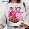 Boots On The Ground Pink Rodeo Fashion T-shirt