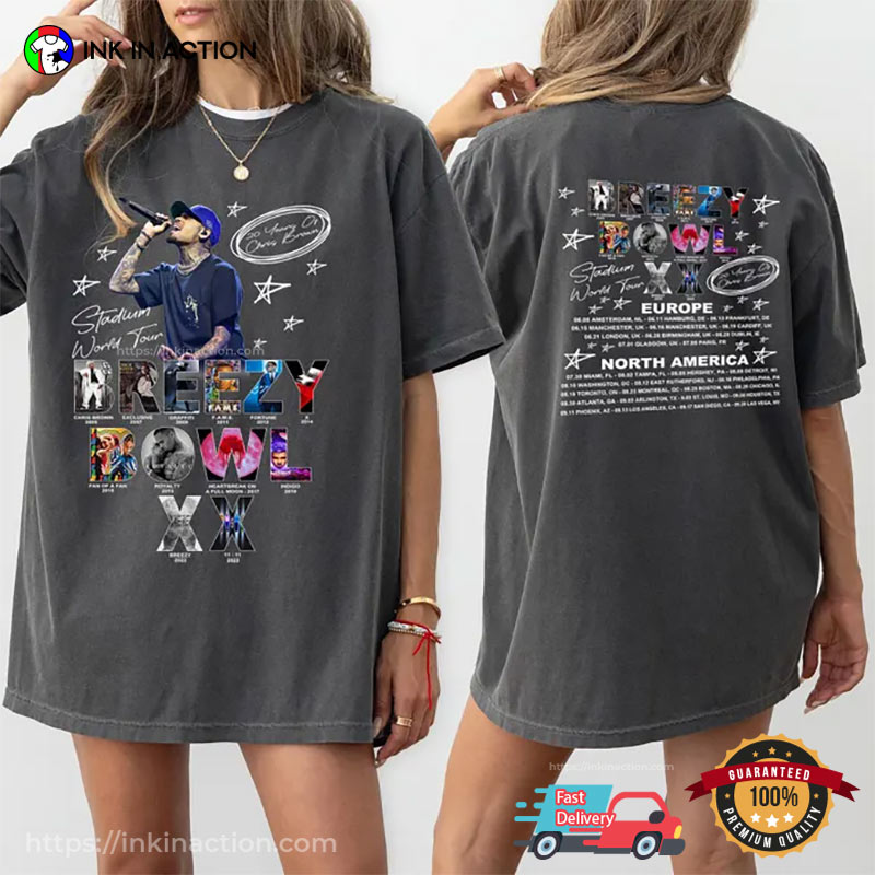 Breezy Bowl XX Tour 2-sided Comfort Colors Tee Breezy Bowl XX Tour 2-sided Comfort Colors Tee