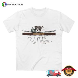 Breezy Bowl XX Tour Chris Brown Signature T shirt 3