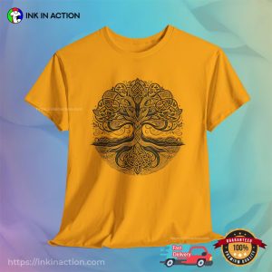 Celtic Tree Of Life Ancient Symbolism Sacred Geometry Tee