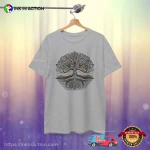 Celtic Tree of Life Ancient Symbolism Sacred Geometry Tee 3