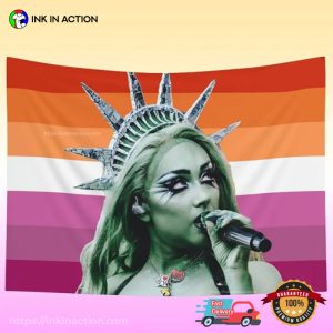 Chappell Roan Statue of Liberty LGBT Pride Flag