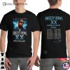 Chris Brown Breezy Bowl XX World Tour 2025 2-sided T-shirt