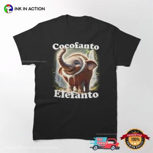Cocofanto Elefanto Funny Italian Brainrot Meme T shirt 4