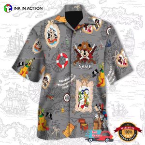 Custom Disney Pirates of The Caribbean Hawaiian T shirt 2