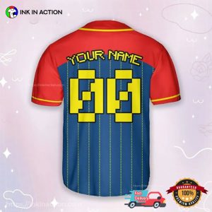 Custom Super Mario Game Kid Baseball Jersey