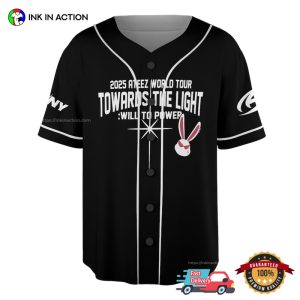 Customized Ateez World Tour Towards The Light Will To Power Baseball Jersey