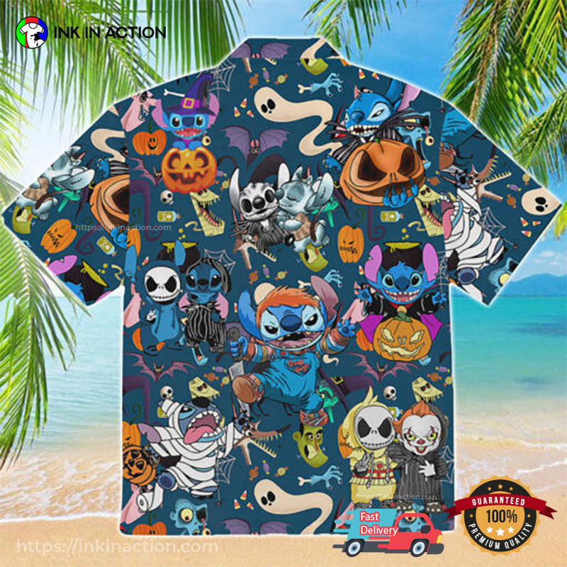 Disney Stitch Halloween Hawaiian Shirt Disney Stitch Halloween Hawaiian Shirt