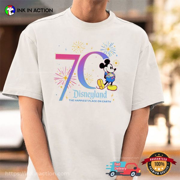 Disneyland Resort 70th Anniversary The Happiest Place On Earth Classic T-shirt