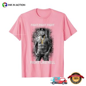 Fight Like Hell Rapper Trump MAGA Graphic Tee 2