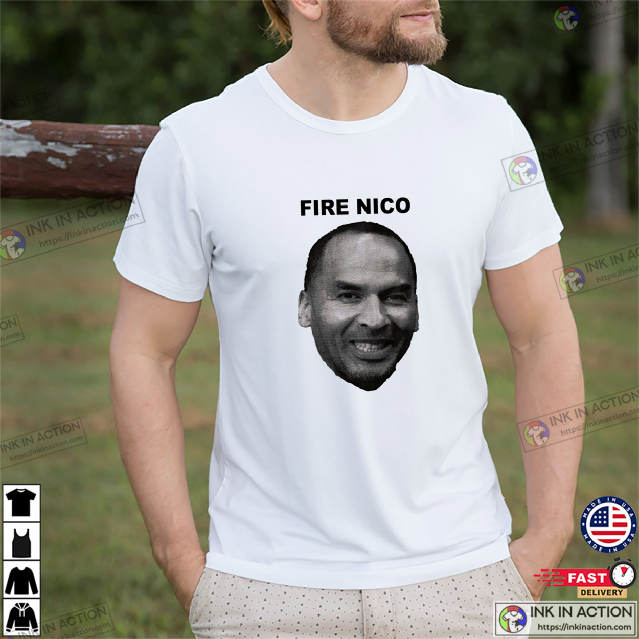 Fire Nico Face Funny T-shirt Fire Nico Face Funny T-shirt
