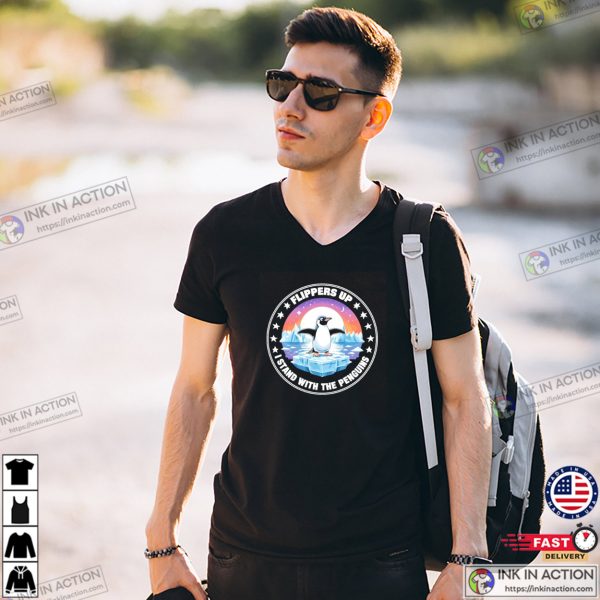 Flippers Up I Stand With The Penguins Unisex T-shirt
