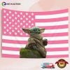 Grogu Baby Yoda Star Wars Pink USA Flag