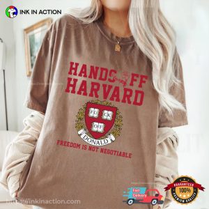 Hands Off Harvard Academic Freedom Activist Comfort Colors Tee 3