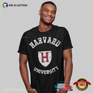 Harvard University Logo Retro T shirt 3