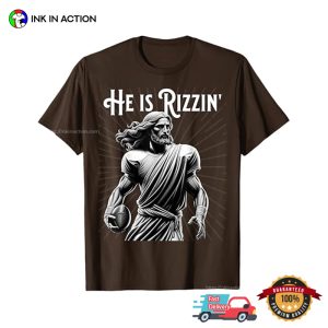He is Rizzin Football Jesus Funny T shirt 3