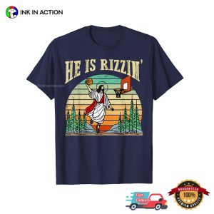 He is Rizzin Jesus Basketball Vintage 90s T shirt 2