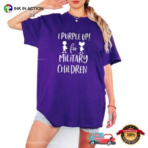 I Purple Up For Military Children Support T-shirt
