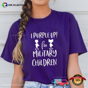 I Purple Up For Military Children Support T-shirt