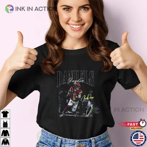 Jayden Daniels Vintage Football Fan T-Shirt