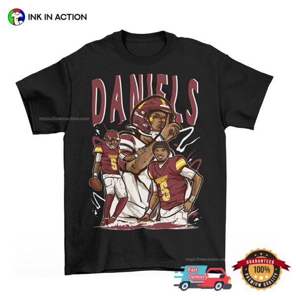 Jayden Daniels Washington Football Animation T-shirt
