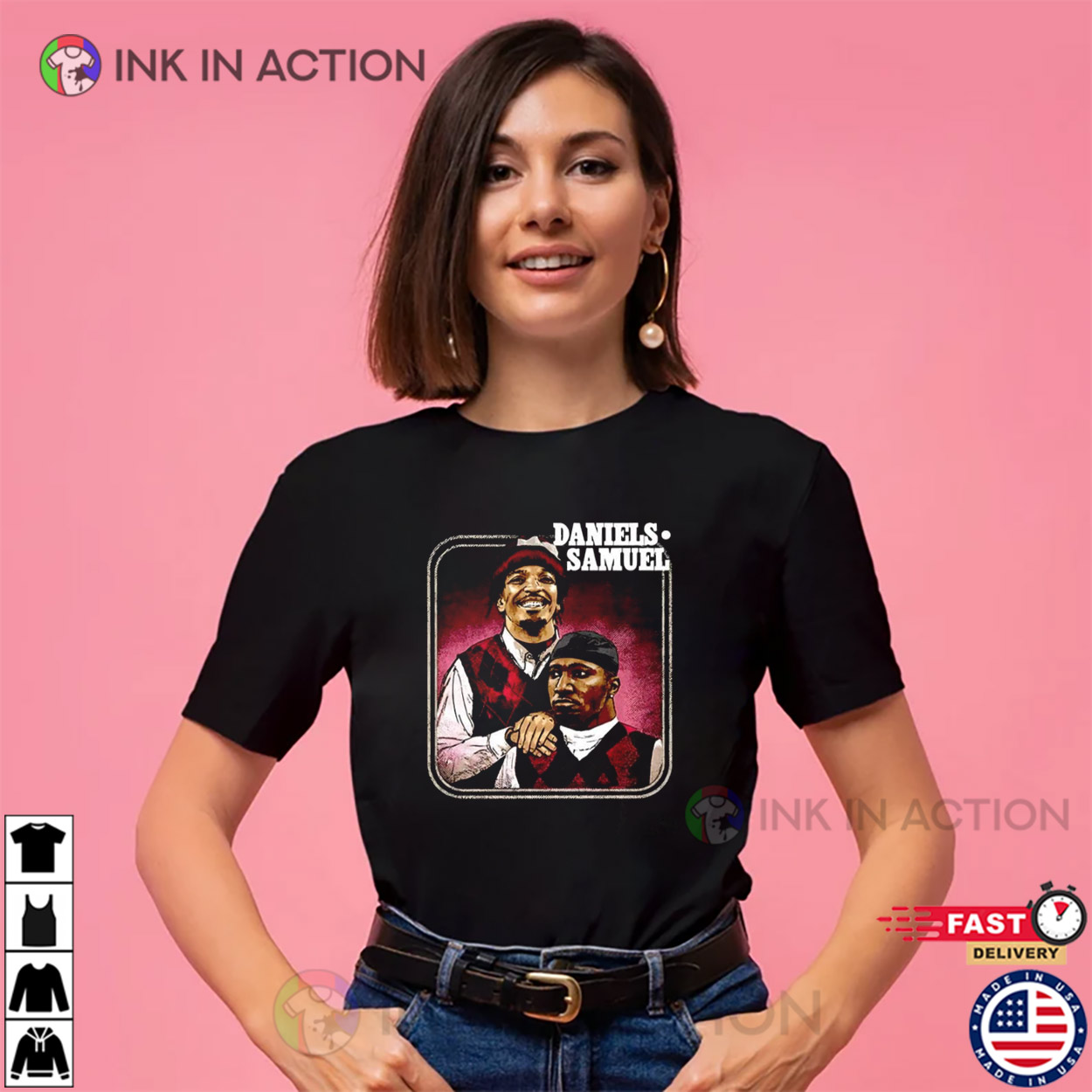 Jayden Daniels And Deebo Samuel Step Brothers Meme T-shirt Jayden Daniels And Deebo Samuel Step Brothers Meme T-shirt
