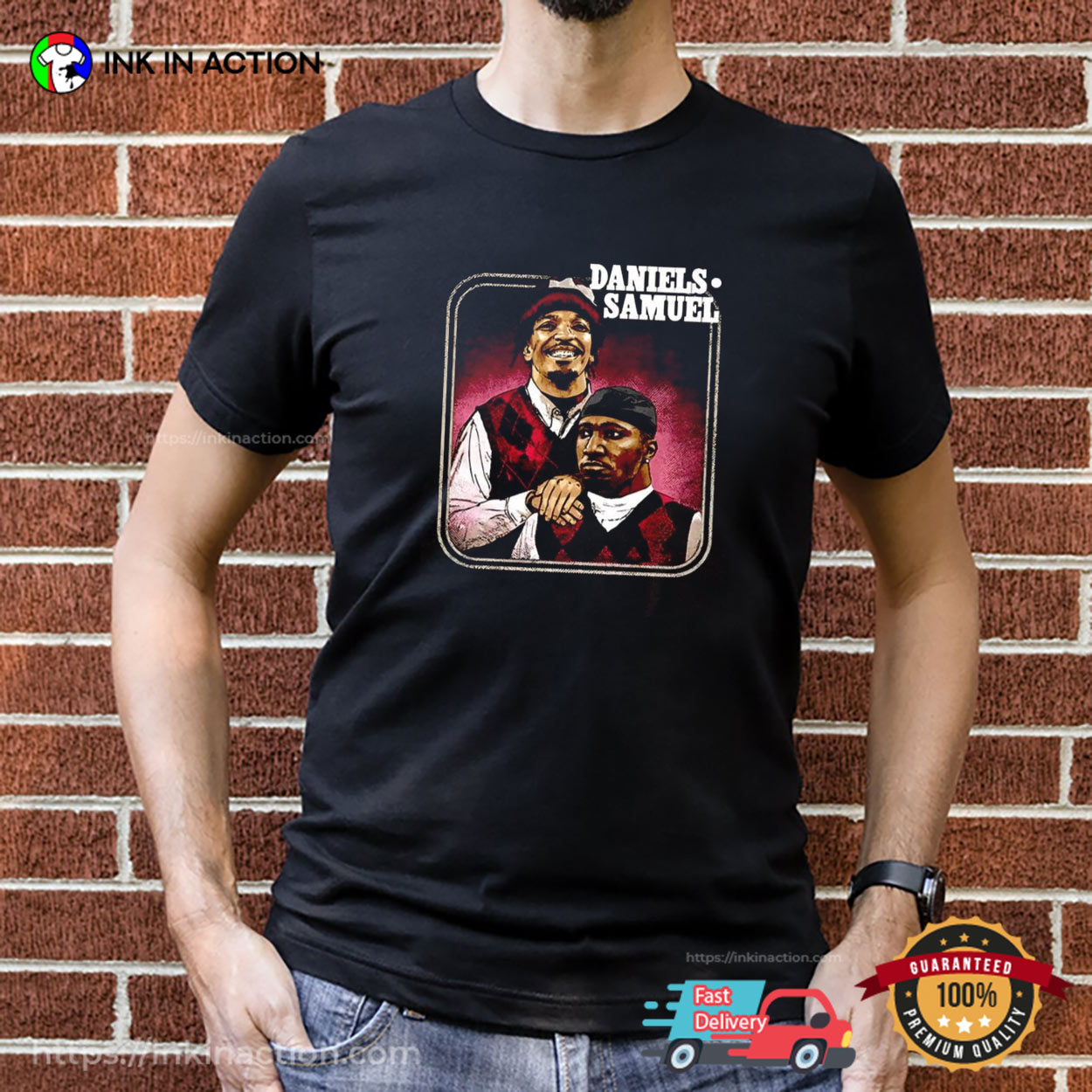 Jayden Daniels And Deebo Samuel Step Brothers Meme T-shirt Jayden Daniels And Deebo Samuel Step Brothers Meme T-shirt