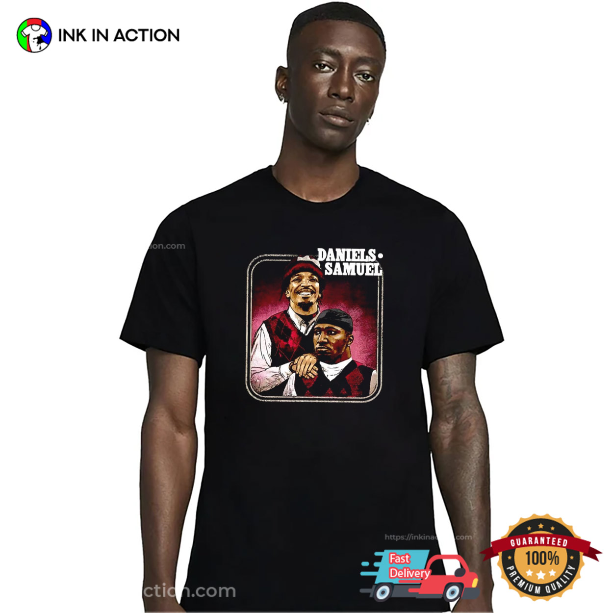 Jayden Daniels And Deebo Samuel Step Brothers Meme T-shirt Jayden Daniels And Deebo Samuel Step Brothers Meme T-shirt
