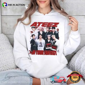 K pop Ateez In Your Fantasy 2025 World Tour T shirt 2