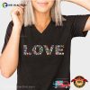 LOVE Floral Flower Comfort Colors T-shirt