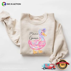 Mama Goose Watercolor Art T shirt 3