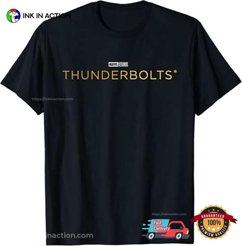 Marvel Studios Thunderbolts Movie Logo T-Shirt Marvel Studios Thunderbolts Movie Logo T-Shirt